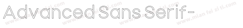 Advanced Sans Serif字体转换